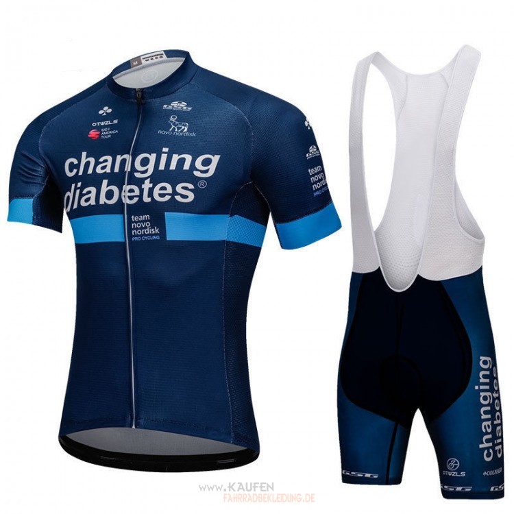 Maglia Novo Nordisk Kurzarmtrikot 2018 Und Kurze Tragerhose 2018 Blau